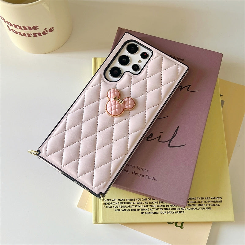 Japan Vintage Style | Minnie Mouse Purple Pink Black White Red Blue - Phone Case Samsung Galaxy S23 S22 S21 Plus Ultra KawaiiGiftLand