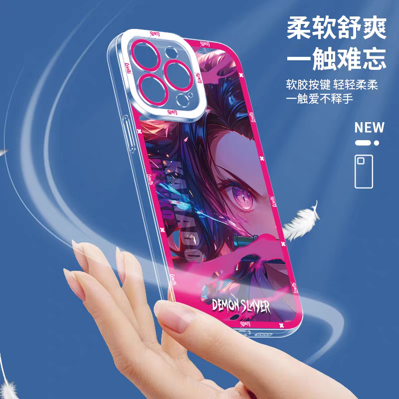 Japanese Anime Kimetsu no Yaiba Demon Slayer Hand Battle Style | Tokito Muichiro - iPhone Case 6 7 8 PLUS SE2 XS XR X 11 12 13 14 15 16 16e Pro Promax 12mini 13mini