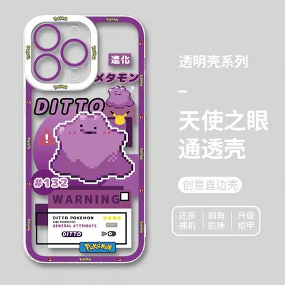 Japan Cartoon Pokemon | Ditto 8 Part1 Styles - iPhone Case PLUS SE2 XS XR X 11 12 13 14 15 16 16e 17 17e Pro Promax 12mini 13mini
