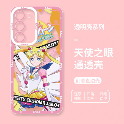 Japanese Cartoon Sailor Girl | Sailor Moon - Sailormoon Phone Case Samsung Galaxy S25 S24 S23 S22 S21 FE Ultra Edge21 FE Ultra Edge