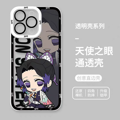 Japanese Anime Kimetsu no Yaiba Demon Slayer | Cute Style Kocho Shinobu - iPhone Case 6 7 8 PLUS SE2 XS XR X 11 12 13 14 15 16 16e Pro Promax 12mini 13mini