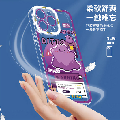 Japan Cartoon Pokemon | Ditto 8 Part1 Styles - iPhone Case PLUS SE2 XS XR X 11 12 13 14 15 16 16e 17 17e Pro Promax 12mini 13mini