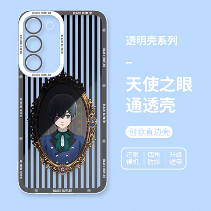 Japanese Anime Black Butler Kuro Shitsuji | Ciel Phantomhive & Sebastian  8 Styles - Phone Case Samsung Galaxy S26 S25 S24 S23 S22 S21 FE Ultra Edge