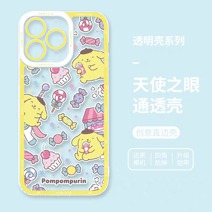 Japan Cartoon Sweets Pastel | Pompompurin - iPhone Case 6 7 8 PLUS SE2 XS XR X 11 12 13 14 15 16 16e 17 Pro Promax 12mini 13mini
