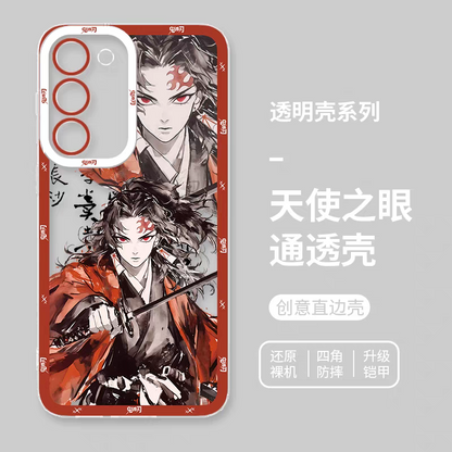 Japanese Anime Kimetsu no Yaiba Demon Slayer Fighting Style | Yoriichi Tsugikuni - Phone Case Samsung Galaxy S25 S24 S23 S22 S21 FE Ultra Edge21 FE Ultra Edge