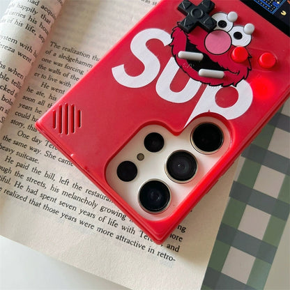 Cute Cartoon Game Consoles Phone Case | Red Blue Monster - Phone Case Samsung Galaxy S23 S22 S21 Ultra KawaiiGiftLand