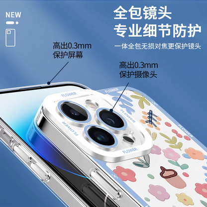 Japanese Style Floral Version | 3 Styles - iPhone Case PLUS SE2 XS XR X 11 12 13 14 15 16 16e 17 17e Pro Promax 12mini 13mini