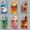 Japan Cartoon Pokemon Fighting Soul Version Part2 | Charizard Jigglypuff Bulbasaur Meowth Raichu Piplup 6 Styles - iPhone Case PLUS SE2 XS XR X 11 12 13 14 15 16 16e 17 17e 18 Pro Promax 12mini 13mini