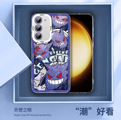 Japan Cartoon Pokemon All Drawing Version | Snoriax - Phone Case Samsung Galaxy S25 S24 S 23 S22 S21 FE Ultra Edge