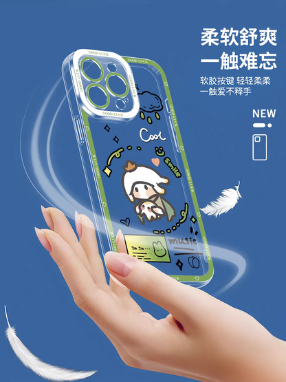 Game Sky Image Cute Drawing Style | Light Child with 8 Styles - iPhone Case 7 8 PLUS SE2 XS XR X 11 12 13 14 15 16 16e 17 Pro Promax 12mini 13mini