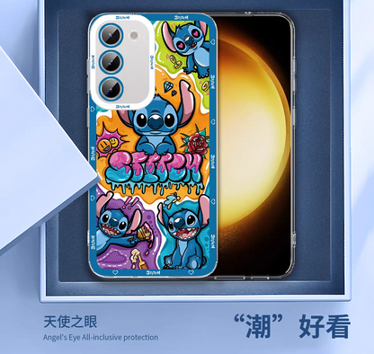 Cute Cartoon Stitch | 6 Summer Stitch - Phone Case Samsung Galaxy S25 S24 S23 S22 S21 FE Ultra Edge