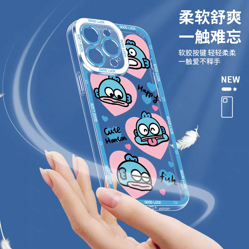 Japan Cartoon Hangyodon | Funny Face - iPhone Case PLUS SE2 XS XR X 11 12 13 14 15 16 17 Pro Promax 12mini 13mini