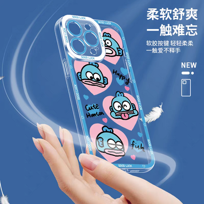 Japan Cartoon Hangyodon | Funny Face - iPhone Case PLUS SE2 XS XR X 11 12 13 14 15 16 17 Pro Promax 12mini 13mini