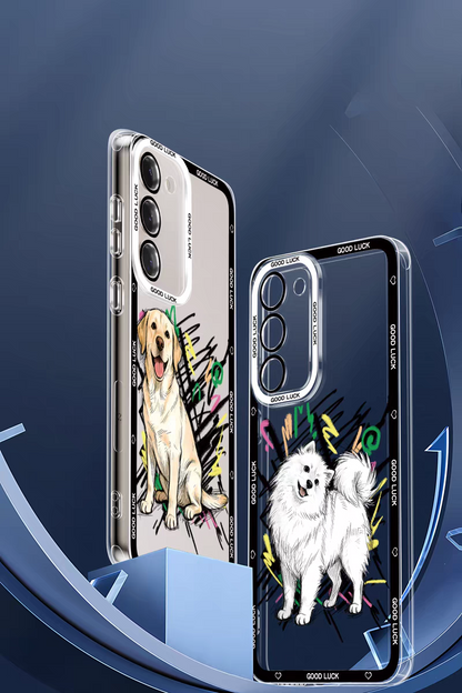 Simple Style Dog with Sketch | 8 Styles - Phone Case Samsung Galaxy S26 S25 S24 S23 S22 S21 FE Ultra Edge