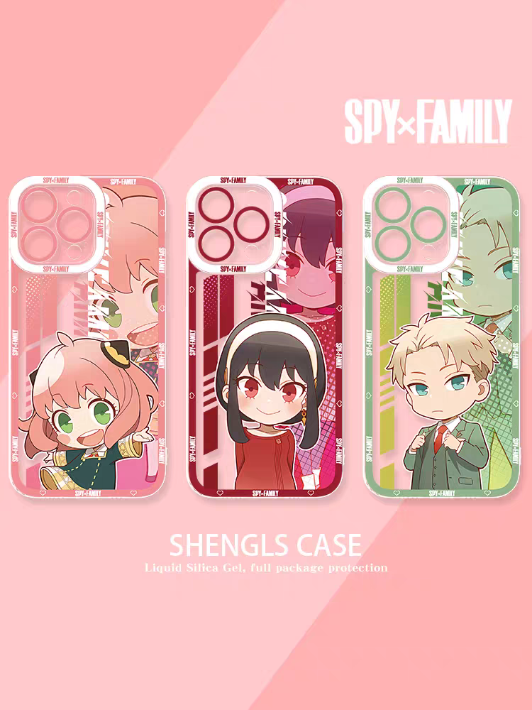 Japan Cartoon SPY Family | Cute Style Loid Forger - iPhone Case 6 7 8 PLUS SE2 XS XR X 11 12 13 14 15 16 16e 17 Pro Promax 12mini 13mini
