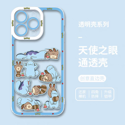 Japan Cartoon Pokemon | Quagsire Wooper Part2 - iPhone Case PLUS SE2 XS XR X 11 12 13 14 15 16 16e 17 17e Pro Promax 12mini 13mini