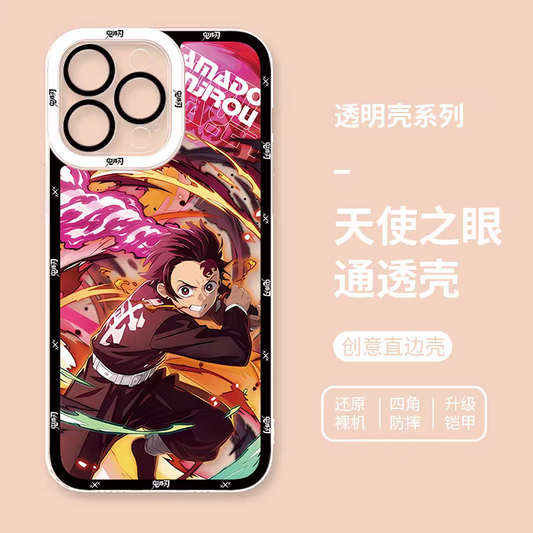 Japanese Anime Kimetsu no Yaiba Demon Slayer Anime Fighting Style Version 2 | Tanjiro Nezuko Zenitsu Inosuke Giyuu Rengoku Muichiro Sanemi - iPhone Case  PLUS SE2 XS XR X 11 12 13 14 15 16 16e 17 17e Pro Promax 12mini 13mini