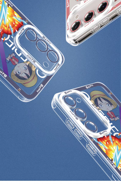 Japanese Cartoon One Piece | Brook Fighting - Phone Case Samsung Galaxy S25 S24 S23 S22 S21 FE Ultra Edge