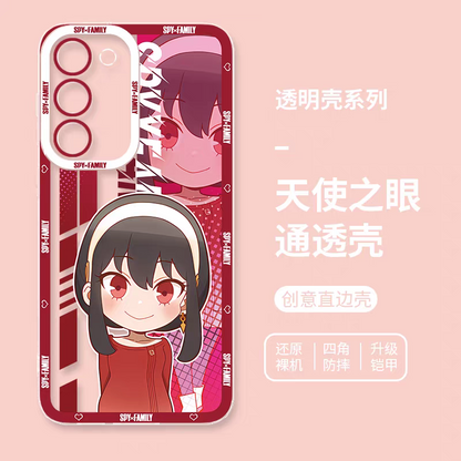 Japan Cartoon SPY Family | Cute Style Yor Forger - Phone Case Samsung Galaxy S25 S24 S23 S22 S21 FE Ultra Edge21 FE Ultra Edge