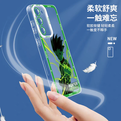 Japanese Anime Hunter X Hunter Anime & Comic Fighting Version | Killua Gon Kurapika Hisoka Morow - Phone Case Samsung Galaxy S26 S25 S24 S23 S22 S21 FE Ultra Edge