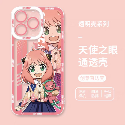 Japan Cartoon SPY Family | Anime Style Anya Forger - iPhone Case 6 7 8 PLUS SE2 XS XR X 11 12 13 14 15 16 16e 17 Pro Promax 12mini 13mini