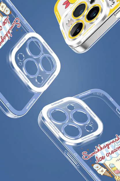 Japanese Cartoon Sumikko Gurashi | Ice Cream Shop - iPhone Case PLUS SE2 XS XR X 11 12 13 14 15 16 17 Pro Promax 12mini 13mini