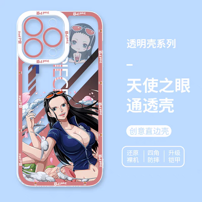 Japanese Cartoon One Piece | Robin Fighting - iPhone Case PLUS SE2 XS XR X 11 12 13 14 15 16 17 Pro Promax 12mini 13mini- Phone Case Samsung Galaxy S25 S24 S23 S22 S21 FE Ultra Edge