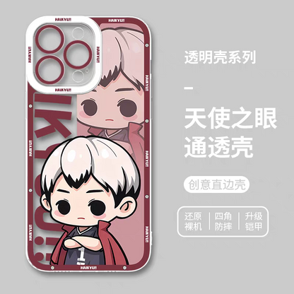 Japanese Anime Haikyu!! Cute Style | Kita Shinsuke - iPhone Case PLUS SE2 XS XR X 11 12 13 14 15 16 17 Pro Promax 12mini 13mini