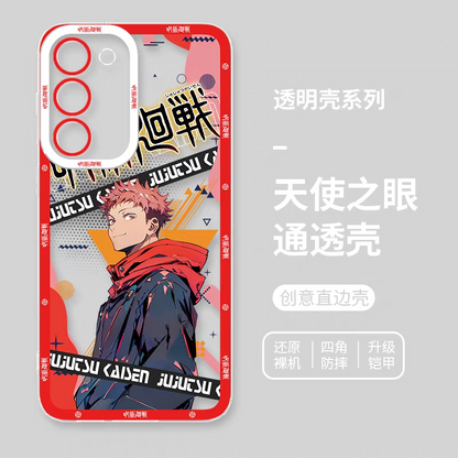 Japanese Anime Jujutsu Kaisen Fashion Cool Version | Yuji Megumi Satoru Ryomen Sukuna Yuta Geto Nanami Toji - Phone Case Samsung Galaxy S26 S25 S24 S23 S22 S21 FE Ultra Edge