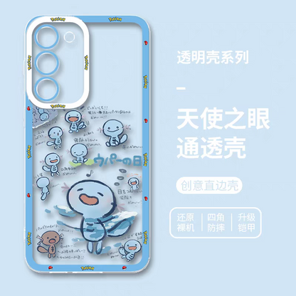 Japan Cartoon Pokemon | Quagsire Wooper Part2 8 Styles - Phone Case Samsung Galaxy S26 S25 S24 S23 S22 S21 FE Ultra Edge
