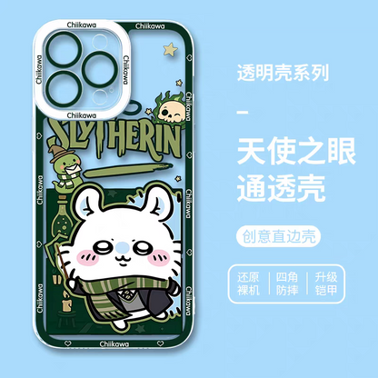 Japanese Anime Chiikawa Magic School Version | Chiikawa Hachiware Usagi Momonga 4 Styles - iPhone Case PLUS SE2 XS XR X 11 12 13 14 15 16 16e 17 17e Pro Promax 12mini 13mini