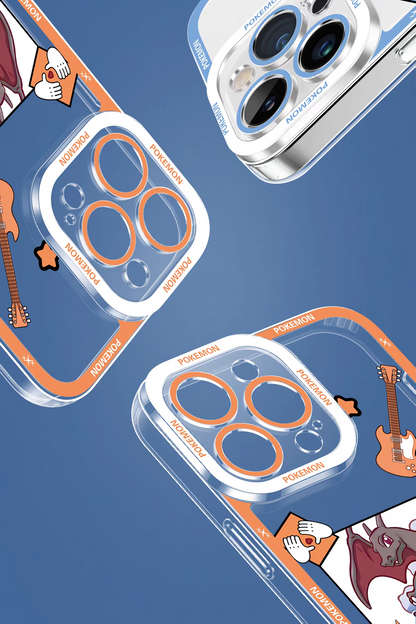 Japan Cartoon Pokemon Rock Band Party | 6 Styles - iPhone Case PLUS SE2 XS XR X 11 12 13 14 15 16 16e 17 17e Pro Promax 12mini 13mini