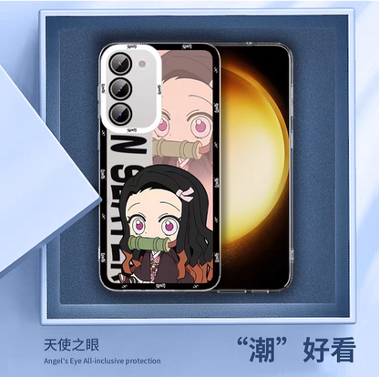 Japanese Anime Kimetsu no Yaiba Demon Slayer | Cute Style Zenitsu - Phone Case Samsung Galaxy S25 S24 S23 S22 S21 FE Ultra