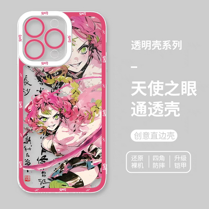 Japanese Anime Kimetsu no Yaiba Demon Slayer Fighting Style | Kanroji Mitsuri - iPhone Case 7 8 PLUS SE2 XS XR X 11 12 13 14 15 16 16e 17 Pro Promax 12mini 13mini