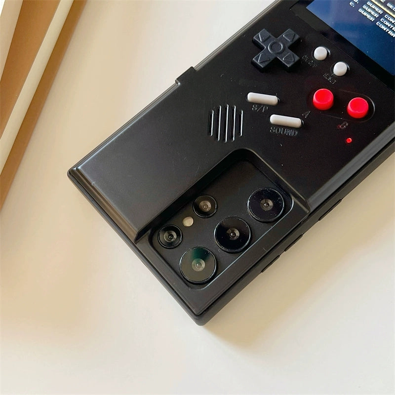 Cute Cartoon Game Consoles Phone Case | Vintage White & Black - Phone Case Samsung Galaxy S25 S24 S23 S22 S21 Ultra KawaiiGiftLand