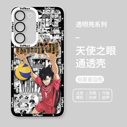 Japanese Anime Haikyu!! Comic with Anime Style | Kuroo Tetsuro - Phone Case Samsung Galaxy S25 S24 S23 S22 S21 FE Ultra Edge