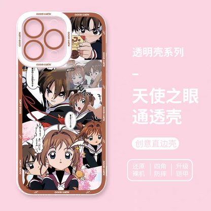 Japanese Cartoon CardCaptorSakura Anime Style | Tomoyo Sakura Spinel Sun Momo Cerberus 8 Styles - iPhone Case PLUS SE2 XS XR X 11 12 13 14 15 16 16e 17 17e Pro Promax 12mini 13mini