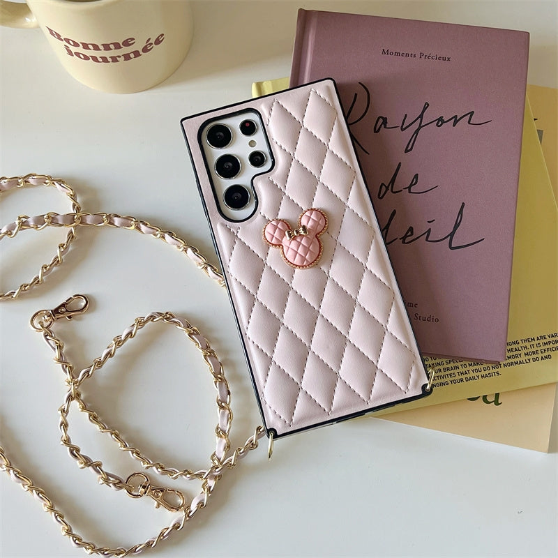 Japan Vintage Style | Minnie Mouse Purple Pink Black White Red Blue - Phone Case Samsung Galaxy S23 S22 S21 Plus Ultra KawaiiGiftLand