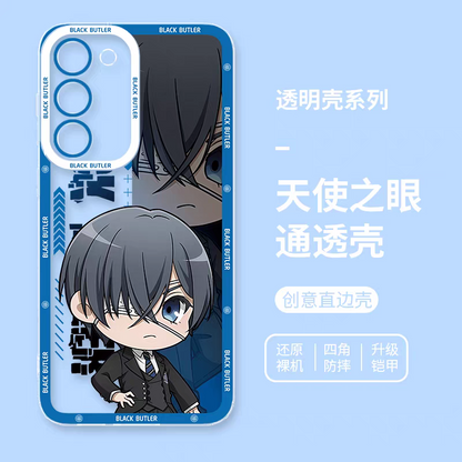 Japanese Anime Black Butler Kuro Shitsuji | Ciel Phantomhive & Sebastian  8 Styles - Phone Case Samsung Galaxy S26 S25 S24 S23 S22 S21 FE Ultra Edge