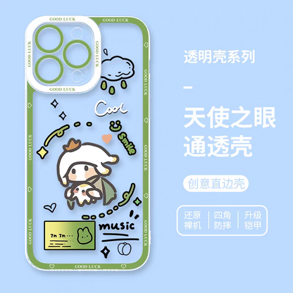 Game Sky Image Cute Drawing Style | Light Child with 8 Styles - iPhone Case 7 8 PLUS SE2 XS XR X 11 12 13 14 15 16 16e 17 Pro Promax 12mini 13mini