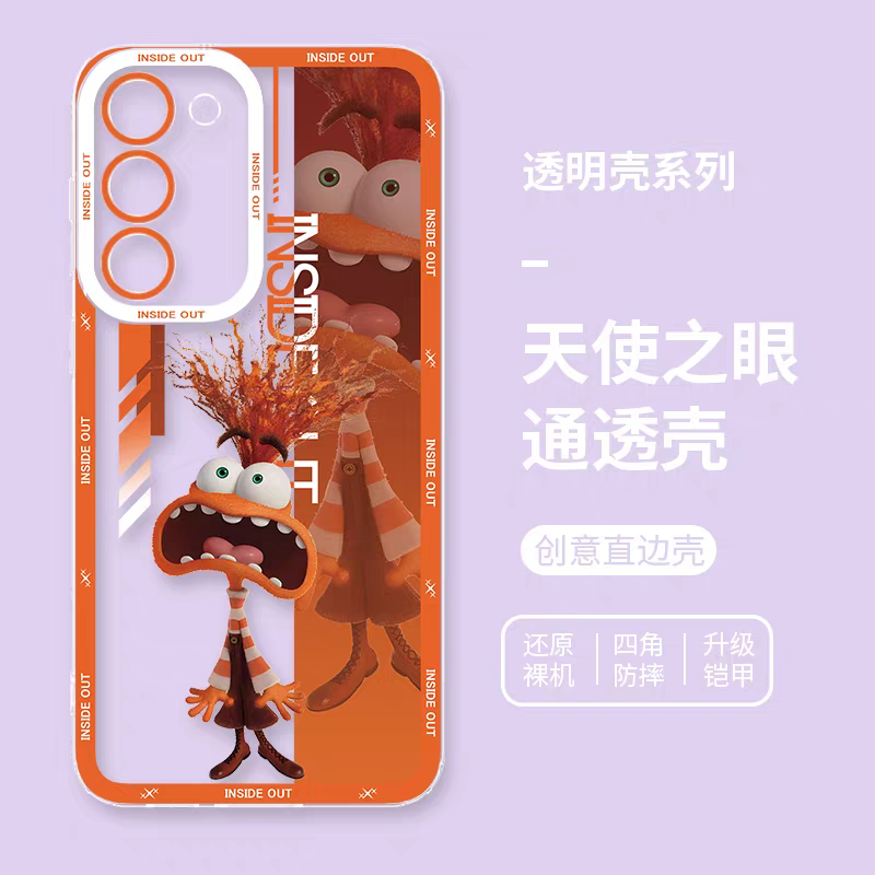 Cartoon Character Colour Kids | Orange Anxiety - Phone Case Samsung Galaxy S25 S24 S23 S22 S21 FE Ultra Edge