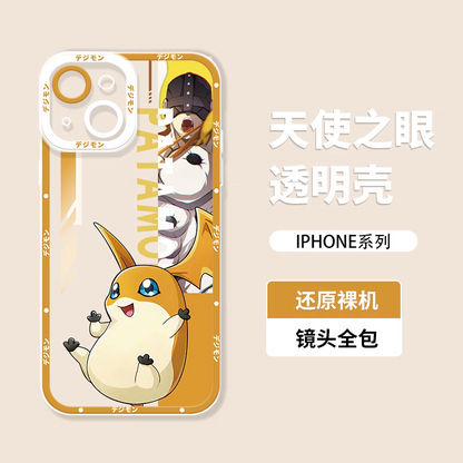 Anime Digimon Digital Monster Version 3 | Patamon- iPhone Case 7 8 PLUS SE2 XS XR X 11 12 13 14 15 16 16e 17 Pro Promax 12mini 13mini