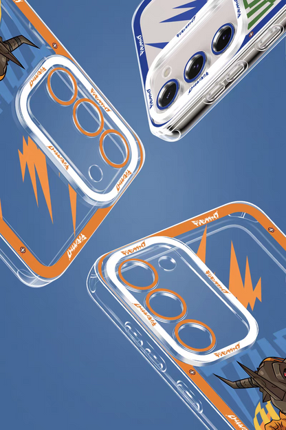 Japanese Cartoon Digimon Adventure Digital Monster Clean Case | 1st Generation 8 Characters with Digimon - Phone Case Samsung Galaxy S26 S25 S24 S23 S22 S21 FE Ultra Edge