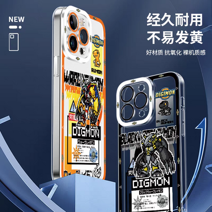 Anime Digimon Digital Monster Pixel Game Version | War Greymon - iPhone Case 6 7 8 PLUS SE2 XS XR X 11 12 13 14 15 16 16e 17 Pro Promax 12mini 13mini