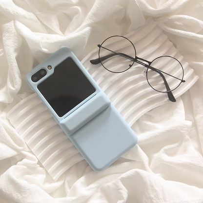 Korea Style Simple Fashion Card Holder Style | Matt 9 Colours - Phone Case Samsung Galaxy Z Flip 4 5 6 7 W24 W23