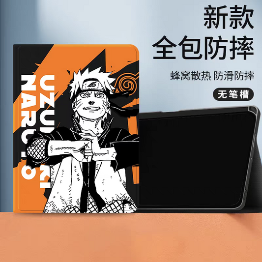 Japanese Anime Naruto Ninja Comic Style Protect Case | Naruto Orange - iPad Mini 4,5,6,7 / iPad Air / iPad Pro 2025 2024 2022 2021 2020 2018