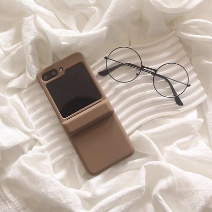 Korea Style Simple Fashion Card Holder Style | Matt 9 Colours - Phone Case Samsung Galaxy Z Flip 4 5 6 7 W24 W23