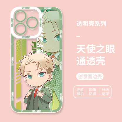 Japan Cartoon SPY Family | Cute Style Loid Forger - iPhone Case 6 7 8 PLUS SE2 XS XR X 11 12 13 14 15 16 16e 17 Pro Promax 12mini 13mini