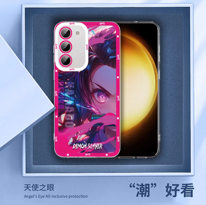 Japanese Anime Kimetsu no Yaiba Demon Slayer Hand Battle Style | Tokito Muichiro - Phone Case Samsung Galaxy S25 S24 S23 S22 S21 FE Ultra Edge