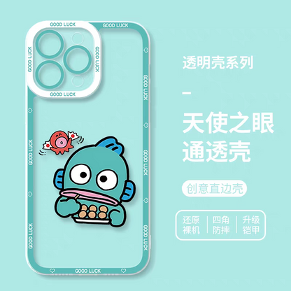 Japan Cartoon Hangyodon | Eating Octopus Ball - iPhone Case PLUS SE2 XS XR X 11 12 13 14 15 16 17 Pro Promax 12mini 13mini